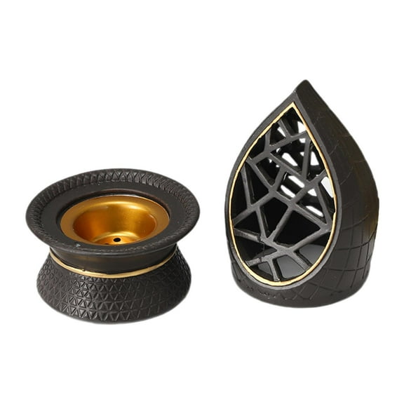 CoudarTitie Charcoal Incense Burner Compact Decoration Oud Incense Burner Bakhoor Burner for 15cm