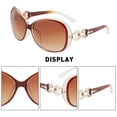 thumbnail image 3 of Gafas de sol retro de montura grande a la moda europea y americana, hechas de PC, 3 of 5