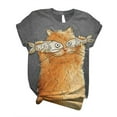 thumbnail image 1 of PENGXIANG T-Shirt à Manches Courtes Imprimé Animal 3D Col Rond pour Femmes Grande Taille, 1 of 3