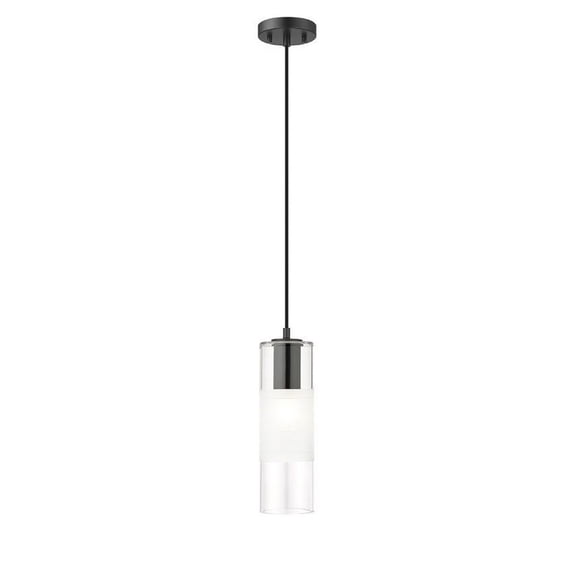 824P-MB-Z-Lite-Alton - 1 Light Pendant In Contemporary Style-14.25 Inches Tall and 4.75 Inches Wide-Matte Black Finish