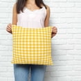 thumbnail image 2 of Yellow Pillow Covers 18x18 Inch Decorative Throw Pillow Cover, Country French Rustic Buffalo Plaid Modern Art Sofa Pillowcases Accent Cushion Case Home Decor Bedroom Living Room, 2 of 6
