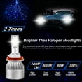 thumbnail image 4 of For Pontiac Montana 2006-2009 LED Headlight Bulbs,H9 H11 High Beam and Low Beam 4pc, 4 of 10