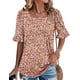 thumbnail image 2 of Top tipo túnica ROSELINLIN Boho para mujer, verano, rosa y floral, 2 of 2