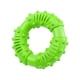 thumbnail image 1 of Juguetes masticables verdes, duraderos con anillo de goma para perros, para limpiar los dientes de perros grandes y medianos., 1 of 5