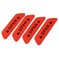 thumbnail image 1 of 4uds Coche Puerta Reflectante Pegatina Abrir Advertencia Seguridad Señal Rojo, 1 of 1