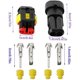 thumbnail image 4 of Conector impermeable, enchufe eléctrico macho y hembra, conector eléctrico impermeable AWG para motocicletas, scooters, automóviles, camiones, embarcaciones, mazos de cables (2 pines × 15 juegos), 4 of 5