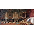 thumbnail image 2 of Gerome, Jean Leon 18x11 Gold Ornate Wood Framed with Double Matting Museum Art Print Titled - Reception of The Siamese Ambassadors, 2 of 4
