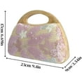 thumbnail image 2 of CAILDANL Straw Clutch Handbags Women Beach Crossbody Hand-woven Summer Purse Wallet Top handle Evening Bag for Wedding Party, 2 of 6