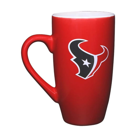 Taza De Cerámica Importada NFL Oficial 500ml Houston Texans Rojo