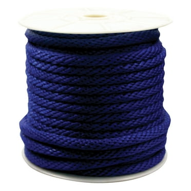 Rope King SBP-58140B, Solid Braided Poly Rope, 5/8" x 140', Blue, 1 Each