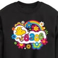 thumbnail image 3 of Peanuts - Peace Floral & Colorful Woodstock - Toddler & Youth Crewneck Fleece Sweatshirt, 3 of 6