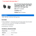 thumbnail image 2 of Rear To Frame Sway Bar Bushing Kit - Compatible with 2005 - 2019, 2021 - 2023 Ford E-350 Super Duty 2006 2007 2008 2009 2010 2011 2012 2013 2014 2015 2016 2017 2018 2022, 2 of 2