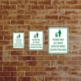 thumbnail image 3 of Portrait Round Plus Please Take All Trash With You When Leaving This Area Door or Wall Sign | Health & Safety Signage - Medium, 3 of 8