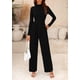 thumbnail image 3 of Mono Enterizo PRETTYGARDEN de Manga Larga con Cuello Simulado Negro XL, 3 of 8