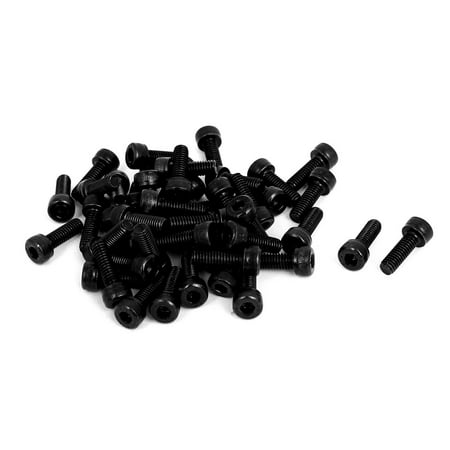 

Uxcell M4x12mm Alloy Steel Hex Bolt Socket Head Cap Machine Screws Black 50pcs