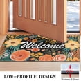 thumbnail image 3 of Welcome Floral Design Collection Natural Door Mats Rug Decorative Doormat Welcome Floor Mat Non Slip Washable Bathroom Kitchen Entrance Rug for Indoor Outdoor Home Decor, 17 X 30 Inch, 3 of 7