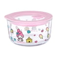 thumbnail image 2 of Mini Contenedor My shop Hello Kitty Redondo de Vidrio con Tapa de Plástico para Alimentos de 260 ml., 2 of 4