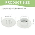 thumbnail image 2 of Round Soffit Vent, Aluminum Alloy Wall Vent Grille Cover for Exhaust White 3 Inch, 2 of 7