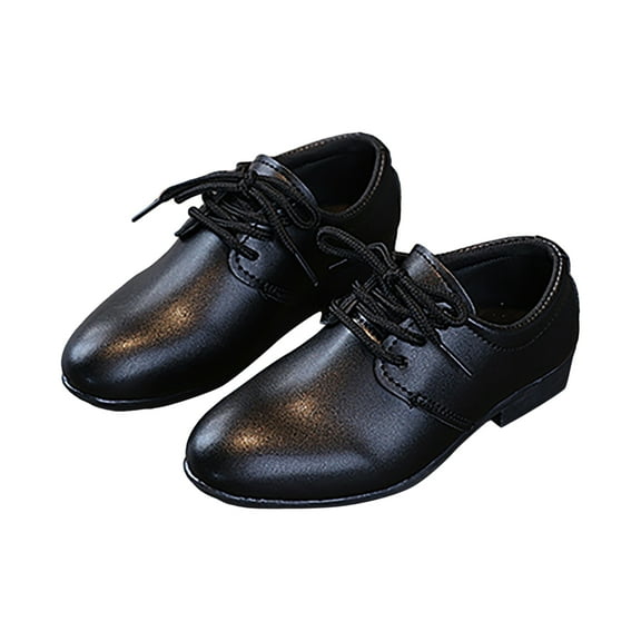 Mepaouo Toddler Boy's Girl's Dress Shoes Comfort Lace up Oxfords School Uniform Shoes Loafer Flats
