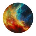 thumbnail image 4 of Orinice Space Stars Abstract Art Round Table Cover Stain Resistant Washable Indoor Outdoor Tablecloth Kitchen Dining Wedding Parties Picnic Camping 100% Polyester Fiber 31-35, 4 of 8