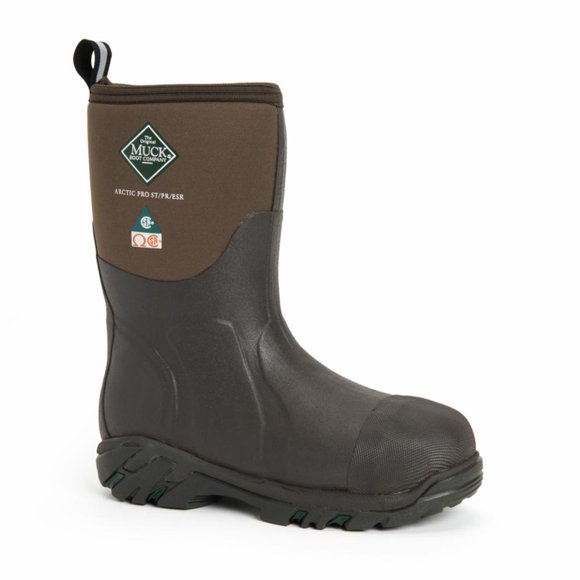 Muck Footwear Chaussures pour Hommes Arctic Pro Embout en Acier Mi-Hauteur Csa Arctic Pro Marron, 8 m US