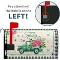 thumbnail image 2 of Happy Spring Truck Mailbox Cover Rustic Spring Flowers Mailbox Covers Magnetic Large Size 25.5" x 21" Farmhouse Holiday Mailbox Covers Wraps Post Letter Box Outdoor Decor for Home Garden Yard, 2 of 5
