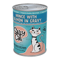 thumbnail image 3 of (6 pack) Salty Cat Minced Salmon Flavor in Gravy Wet Cat Food, 13 oz Can, 3 of 10