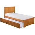 thumbnail image 1 of Atlantic Furniture Madison Lit Simple avec Gigogne en Latte Caramel, 1 of 10