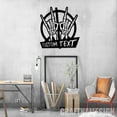 thumbnail image 4 of Craftnamesign Custom Rock Sign Skeleton Hand Metal Wall Art, Skull Hanging Gifts, 4 of 5