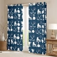 thumbnail image 2 of Homewish Teens Gamer Ice Hockey Black Out Curtains,Sport Theme Curtains Pack of 2 (42x63 Each),Ball Gamer Bedroom Curtains,Super Cozy Room Decor, 2 of 6