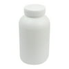 Unique Bargains 600mL Widemouth Double Cap White Plastic Chemical Storage Case Bottle for Lab