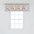 thumbnail image 2 of Ambesonne Floral Window Valance, Ornamental Blossoms Art, 54" X 18", Multicolor, 2 of 3