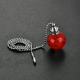 thumbnail image 5 of Uxcell 20" Ceiling Fan Pull Chain, Crystal Fan Pull Chain 3mm Dia Beaded 30mm Ice Cracked Ball Pendant Red, 5 of 6