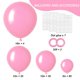 thumbnail image 2 of Juego de globos RUBFAC, 129 unidades, rosas, con diferentes tamaños para decoración, 2 of 7
