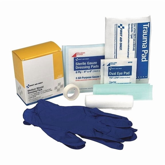 First Aid Only Dressing, Sterile, No, Unitized 3-950