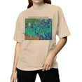 thumbnail image 2 of Vincent Van Gogh Irises Artwork Women's T-shirt, 2 of 3