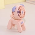 thumbnail image 4 of Mini Ventilador De Carga Usb Bonito ventilador para perros y mascotas, ventilador de mano silencioso para ahorro de electricidad para exteriores (rosa) Ndcxsfigh libre de BPA, 4 of 8