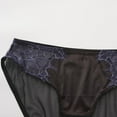thumbnail image 5 of VONCOS Womens Underwear Bikini Panties with Lace Black Soft Stretchy Breathable Polyester Spandex for Everyday Comfort,Size L, 5 of 9