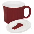 thumbnail image 1 of Corningware French White® Pop-ins Mug with Plastic Vented Lid Red, 1 of 2