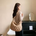 thumbnail image 3 of Quilted Bag for Women Puffer Tote Bag Quilted Shoulder Bag Puffy Hobo Bag Lightweight Quilted Padding Tote, 3 of 6