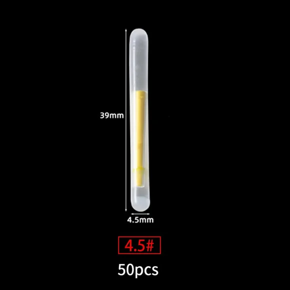 50PCS/lot 2.2-4.5mm S L Light Night Fishing Float Rod Lights Dark Glow Stick Useful Fishing Fluorescent Lightstick 4.5mm