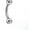 White, variant on 1pc Women Eyebrow Circular Nail Body Piercing Delicate Jewelry Stainless Steel Nail Rings-Black