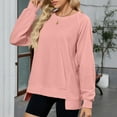thumbnail image 5 of Women'S Sweatshirts Women's Solid Sweatshirt Women's Hoodless Sweatshirt For Everyday Casual Wear Long Sleeve Crew Neck Design For All Seasons And Easy Care, 5 of 7