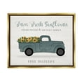 thumbnail image 3 of Stupell Industries Farm Fresh Sunflowers Rustic Pickup Truck Sign Graphic Art Metallic Gold Floating Framed Canvas Print Wall Art, Design by Natalie Carpentieri, 3 of 5