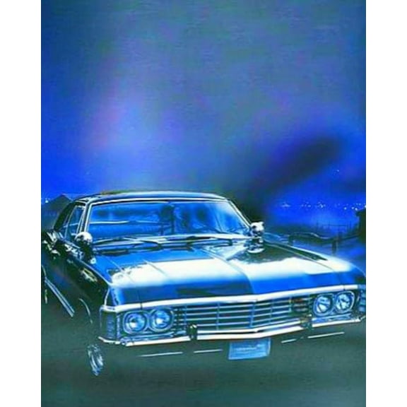 Paint by Numbers Kit for Adults -Supernatural Car (10)- on Canvas with Brushes Acrylic Pigment DIY Oil Painting for Home Wall Decor (40x50cm/16x20 inch)-