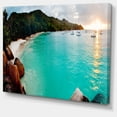 thumbnail image 2 of Plage Tropicale avec Eaux Bleues - Impression sur Toile Paysage Marin, 2 of 3