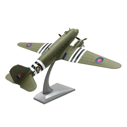 1/100 Scale WWII C-47 Transport Aircraft Alloy Aircraft Model Collection for Military Collectors