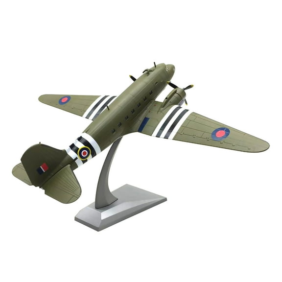 1/100 Scale WWII C-47 Transport Aircraft Alloy Aircraft Model Collection for Military Collectors