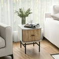 thumbnail image 5 of Gymax Set of 2 Nightstand Compact Modern End Side Table w/ Sliding Doors, 5 of 10