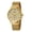 Gold, variant on Quartz Watch for Men, Classic Men's Analog Watch with Stainless Steel Mesh Band, Small Second Sub-Dial, 5ATM Waterproof, Fashion Men's Wristwatch, White